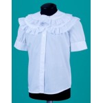 Перемена, школьная блузка 1757-10 белый