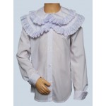 Перемена, школьная блузка 1758-10 белый