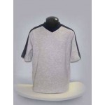 ПЕРЕМЕНА, футболка для девочки 209-02 серый меланж, синий