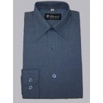 Перемена, рубашка для мальчика 2255-11 серо-синий меланж