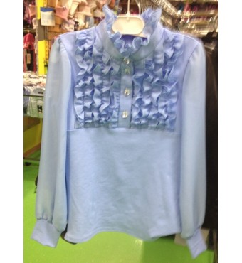 блузка для девочек 3021-2 Azzarti, голубой