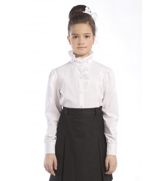 блузка для девочек 5725-1 Айвенго, белый