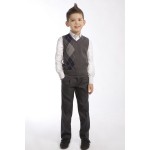 Айвенго,брюки школьные для мальчика R161П БрМ349 серый