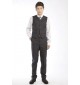 брюки школьные для мальчика Айвенго R161П БрМ349 серый