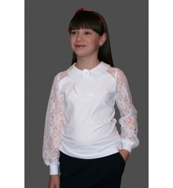 школьная блузка D058-105, Mattiel’ белый