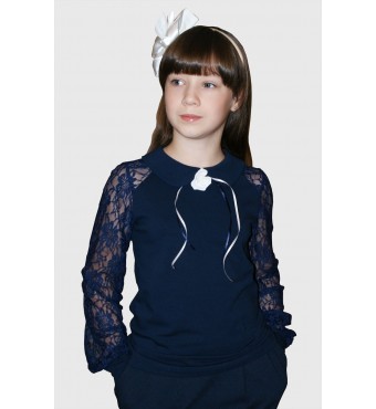 школьная блузка D058-106, Mattiel’ синий