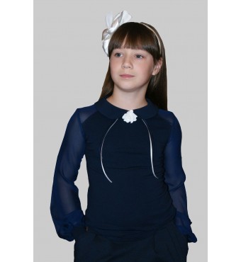 школьная блузка D058-46, Mattiel’ синий
