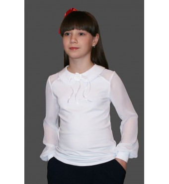 школьная блузка D058-48, Mattiel’ белый